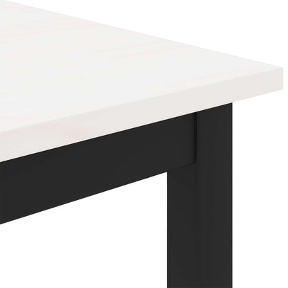 Coffee Table White 80 x 80 x 45 cm Solid Pine Wood