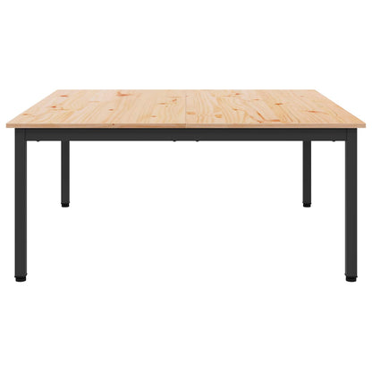 Coffee Table Natural 100 x 100 x 45 cm Solid Pine Wood