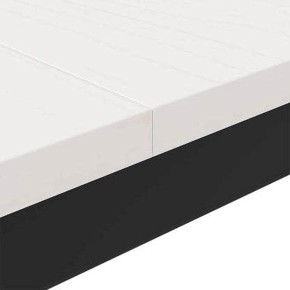 Coffee Table White 100 x 100 x 45 cm Solid Pine Wood