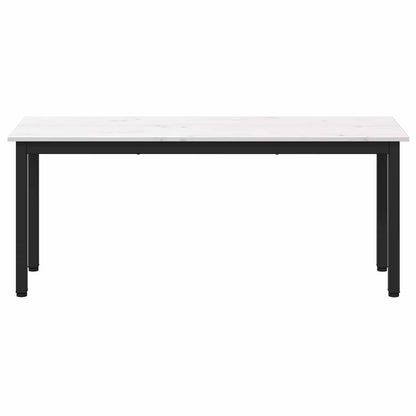 Bench White 110 x 35 x 45 cm Solid Pine Wood