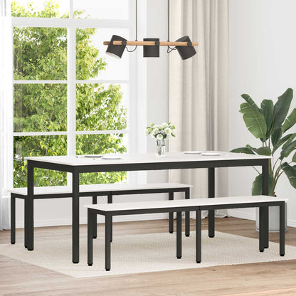 Bench White 160 x 35 x 45 cm Solid Pine Wood