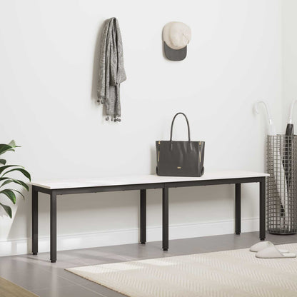 Bench White 160 x 35 x 45 cm Solid Pine Wood