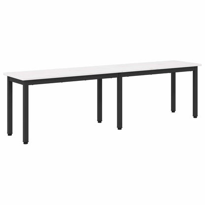 Bench White 160 x 35 x 45 cm Solid Pine Wood