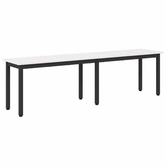 Bench White 160 x 35 x 45 cm Solid Pine Wood