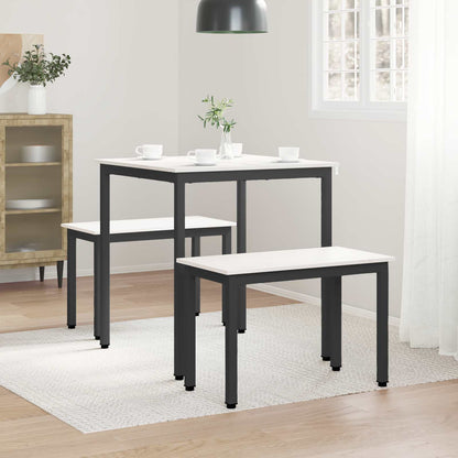 Dining Table White 70 x 70 x 75 cm Solid Pine Wood