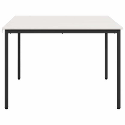 Dining Table White 110 x 110 x 75 cm Solid Pine Wood