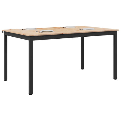 Dining Table Natural 140 x 80 x 75 cm Solid Pine Wood