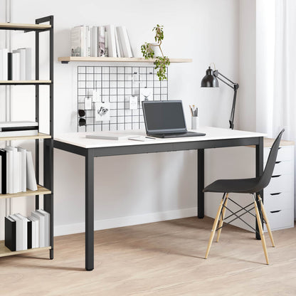 Dining Table White 140 x 80 x 75 cm Solid Pine Wood