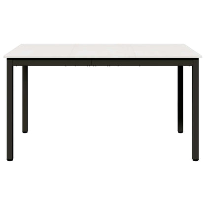 Dining Table White 140 x 80 x 75 cm Solid Pine Wood