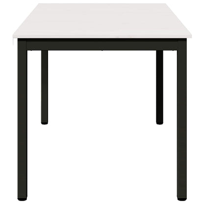 Dining Table White 140 x 80 x 75 cm Solid Pine Wood