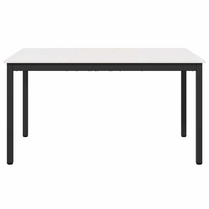 Dining Table White 150 x 90 x 75 cm Solid Pine Wood