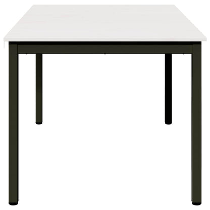 Dining Table White 150 x 90 x 75 cm Solid Pine Wood