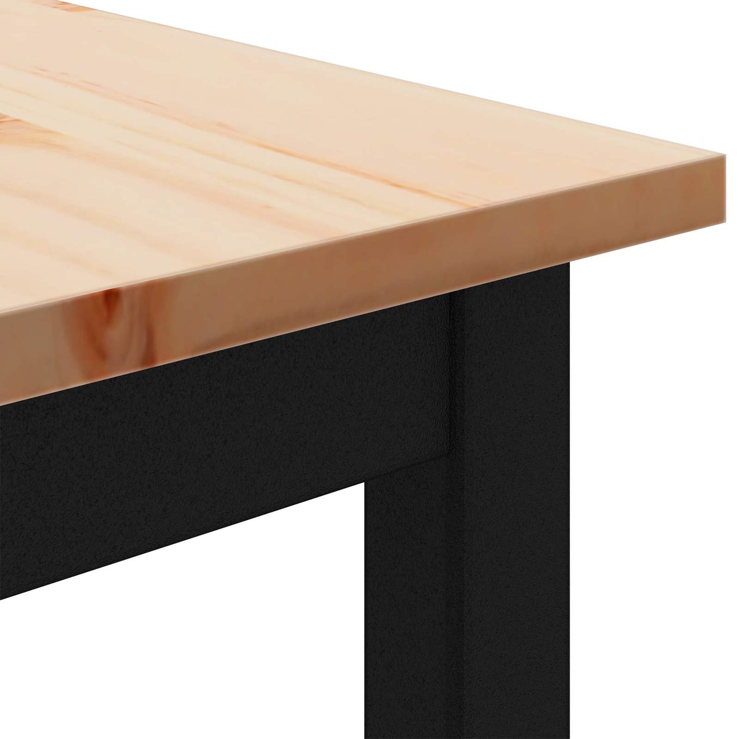 Bar Table Natural 70 x 70 x 105 cm Solid Pine Wood