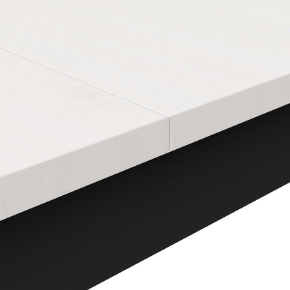 Bar Table White 70 x 70 x 105 cm Solid Pine Wood