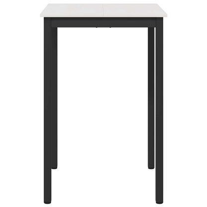 Bar Table White 70 x 70 x 105 cm Solid Pine Wood
