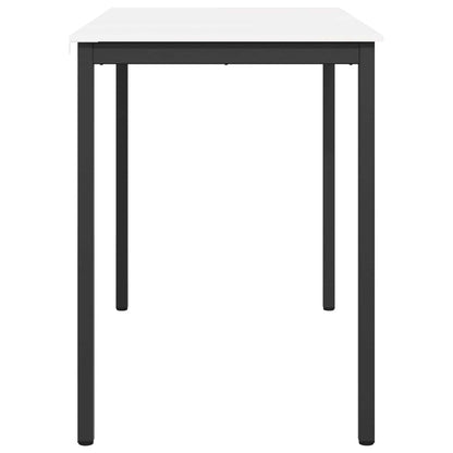 Bar Table White 140 x 80 x 105 cm Solid Pine Wood