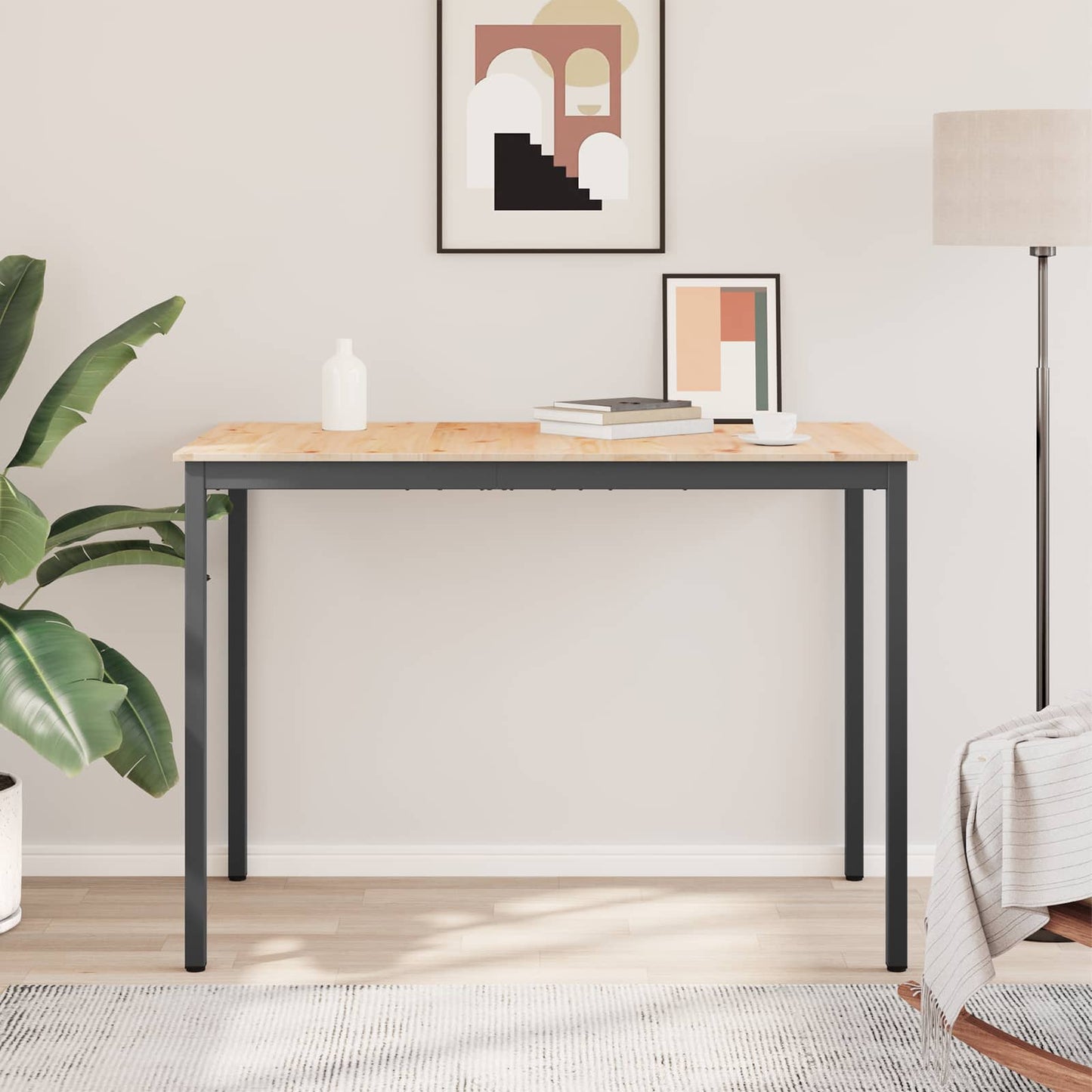 Bar Table Natural 150 x 80 x 105 cm Solid Pine Wood