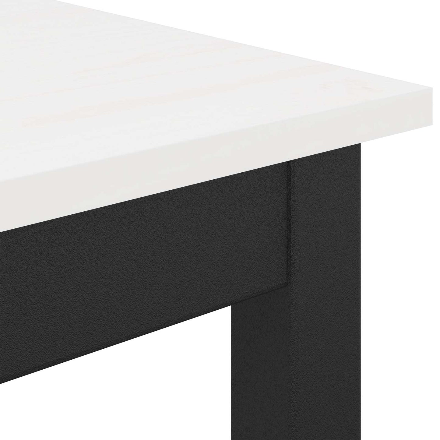 Bar Table White 180 x 90 x 105 cm Solid Pine Wood