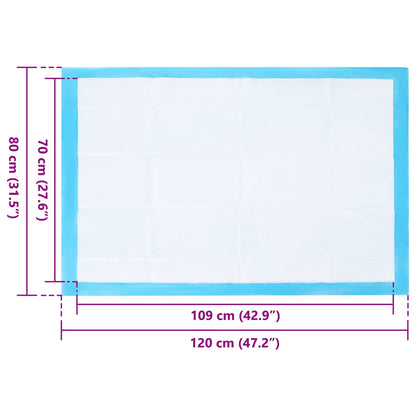 Non-woven Fabric Pet Training Pad 100 pcs 120 x 80 cm
