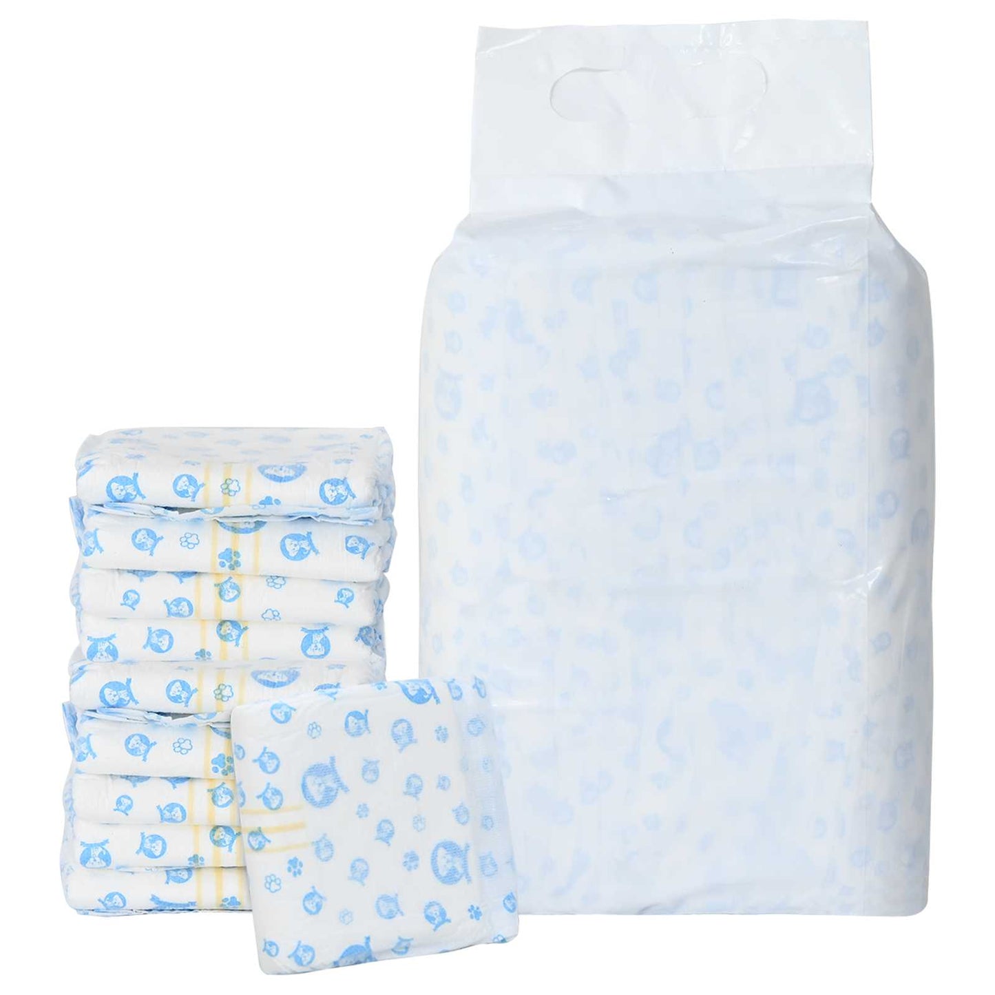 Disposable Dog Diaper Male 30 pcs White XS