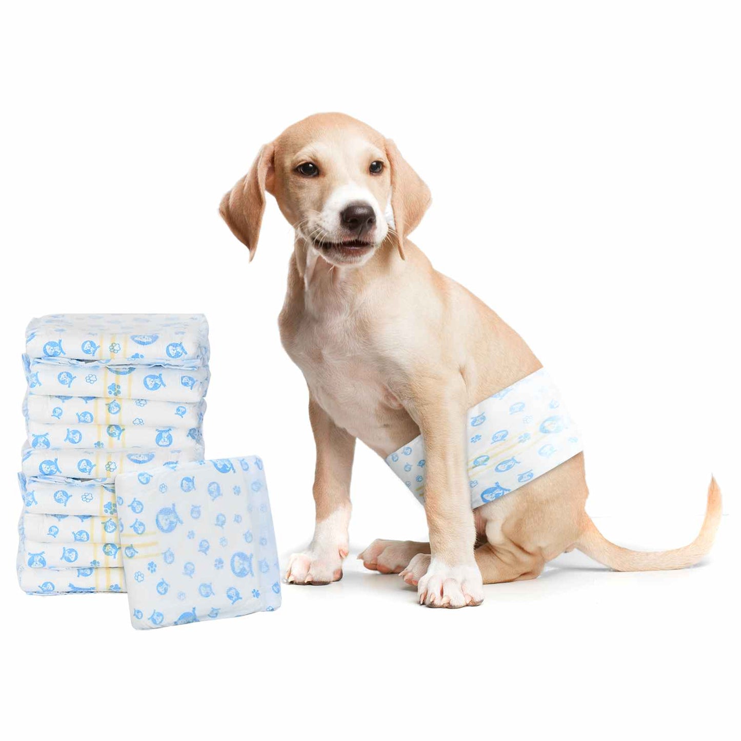 Disposable Dog Diaper Male 30 pcs White XS