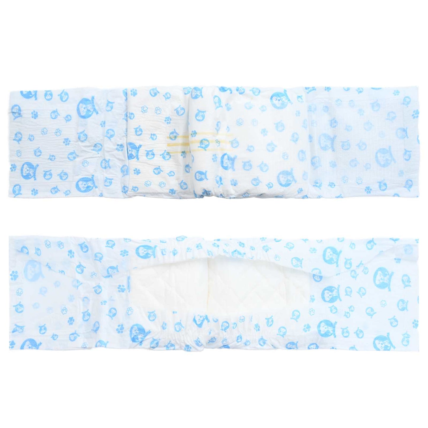 Disposable Dog Diaper Male 30 pcs White L