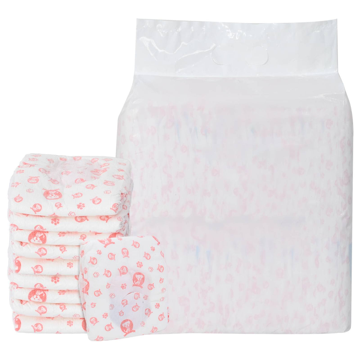 Disposable Dog Diaper Female 50 pcs White S
