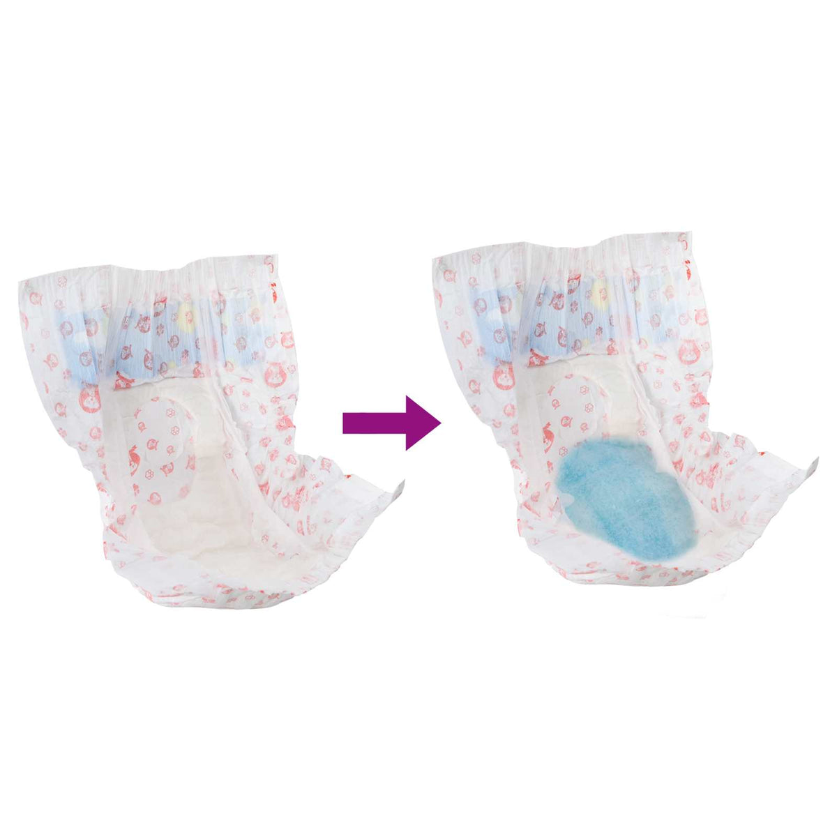 Disposable Dog Diaper Female 50 pcs White S