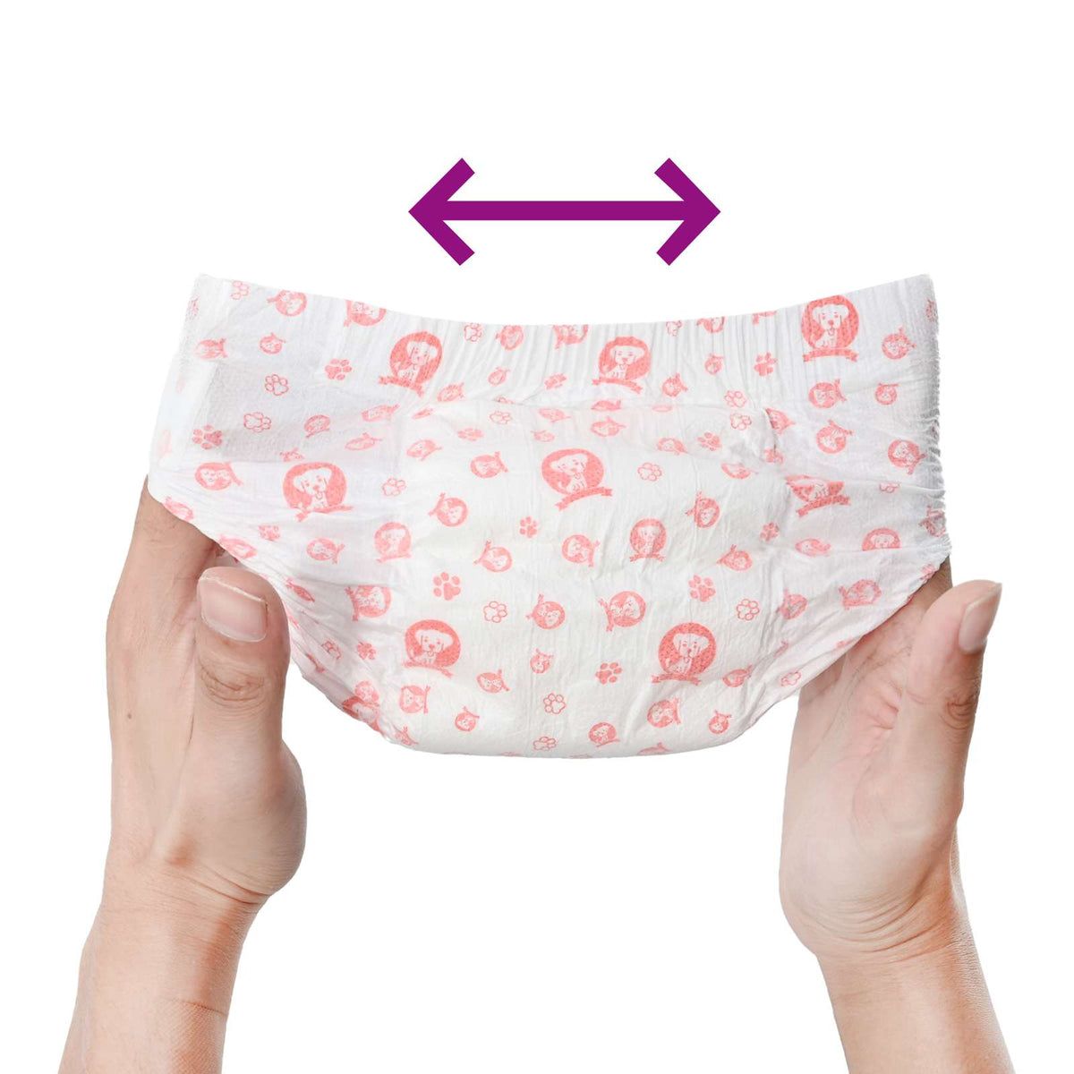 Disposable Dog Diaper Female 50 pcs White S