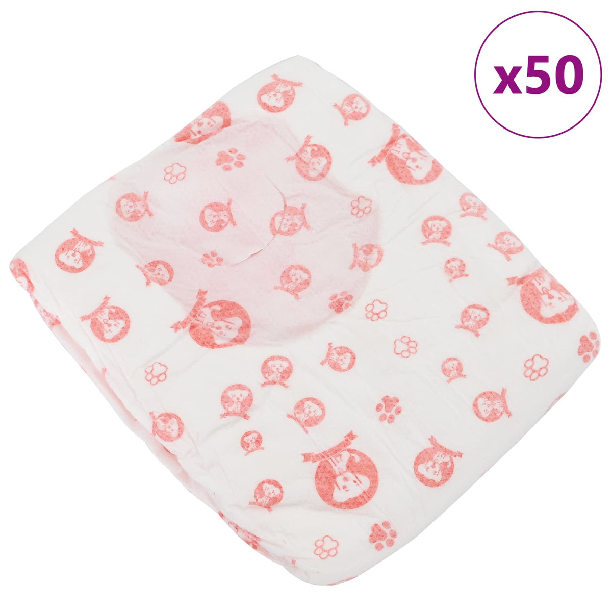 Disposable Dog Diaper Female 50 pcs White S