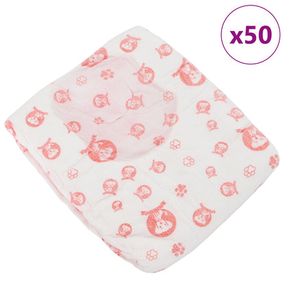 Disposable Dog Diaper Female 50 pcs White S