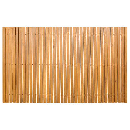 Bath Mat Brown 100 x 60 cm Solid Acacia Wood