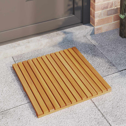 Bath Mat Plain Brown 50 x 50 cm Solid Acacia Wood