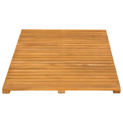 Bath Mat Plain Brown 80 x 50 cm Solid Acacia Wood