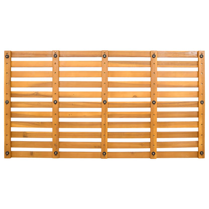 Bath Mat Plain Brown 100 x 53 x 2.5 cm Solid Acacia Wood