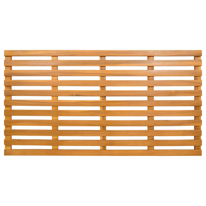 Bath Mat Plain Brown 100 x 53 x 2.5 cm Solid Acacia Wood