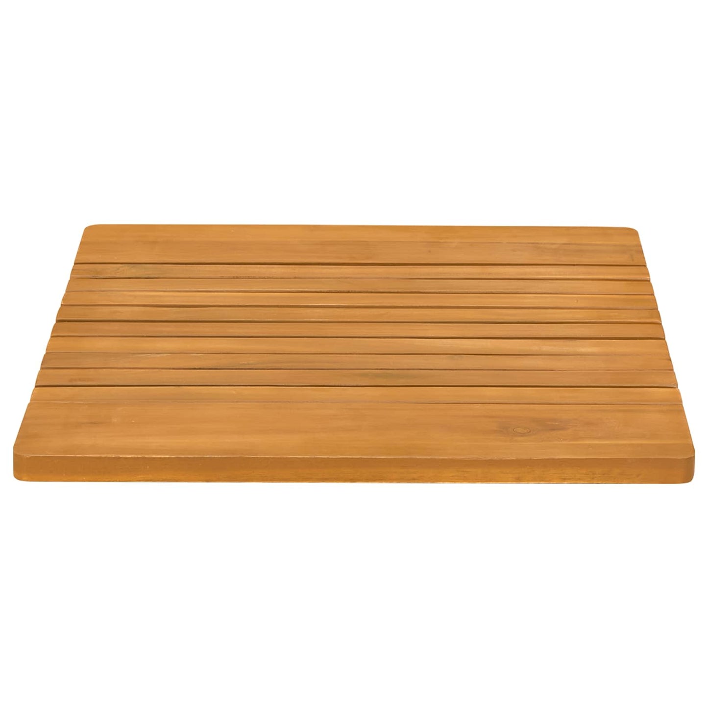 Bath Mat Plain Brown 52 x 50 cm Solid Acacia Wood