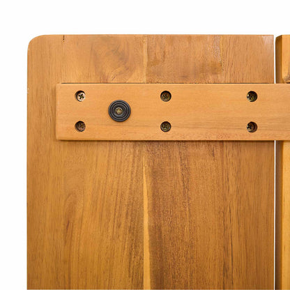 Bath Mat Plain Brown 81 x 50 cm Solid Acacia Wood