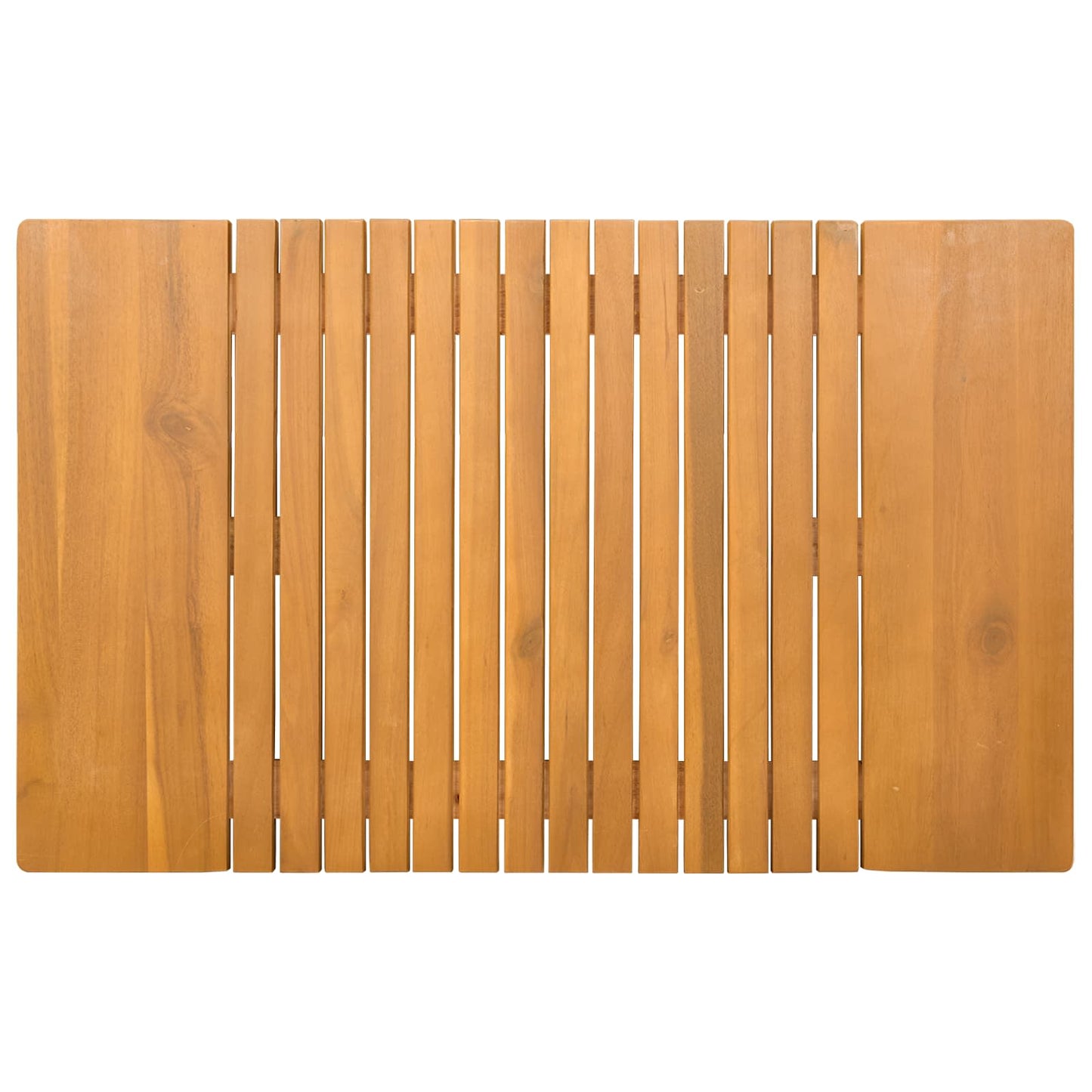 Bath Mat Plain Brown 81 x 50 cm Solid Acacia Wood