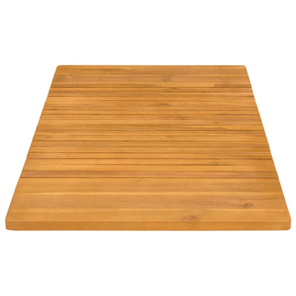 Bath Mat Plain Brown 100 x 55 cm Solid Acacia Wood