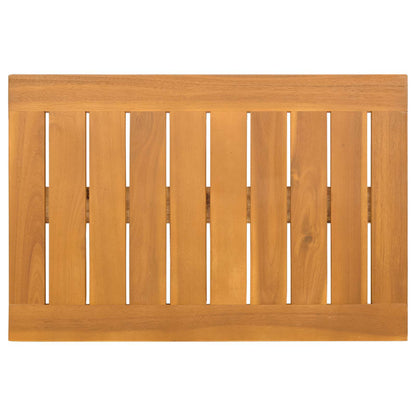 Bath Mat Plain Brown 60 x 40 cm Solid Acacia Wood