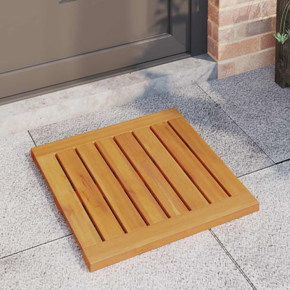 Bath Mat Plain Brown 50 x 50 cm Solid Acacia Wood