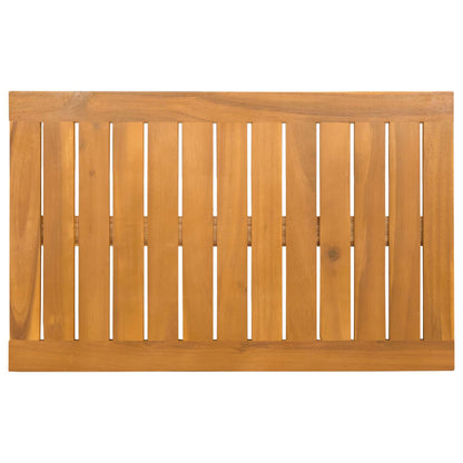 Bath Mat Plain Brown 80 x 50 cm Solid Acacia Wood