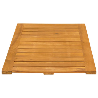 Bath Mat Plain Brown 80 x 50 cm Solid Acacia Wood