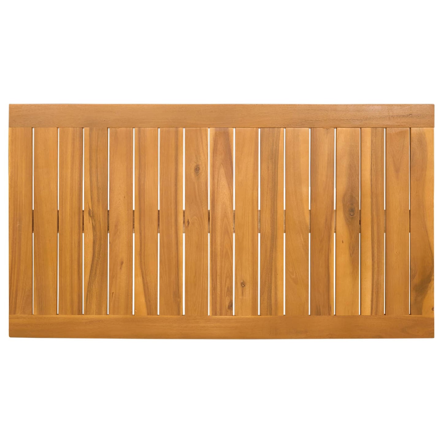 Bath Mat Plain Brown 100 x 55 cm Solid Acacia Wood