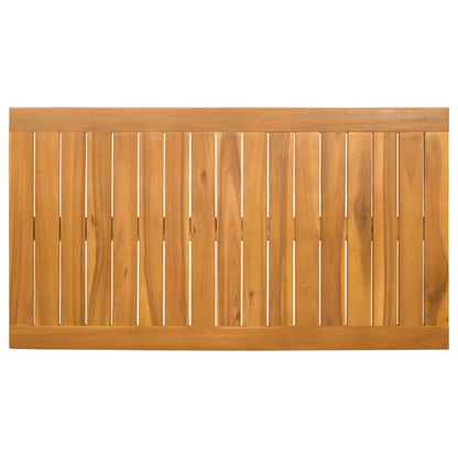 Bath Mat Plain Brown 100 x 55 cm Solid Acacia Wood