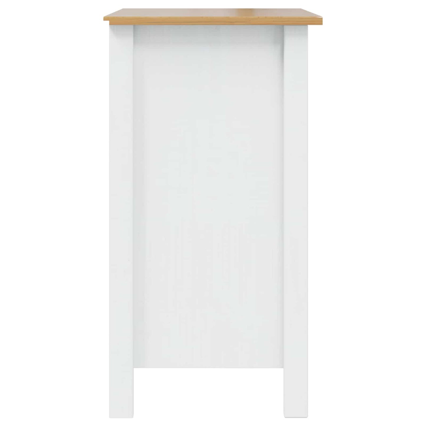 Bedside Cabinet HILL White and Honey Brown 46 x 35 x 65 cm