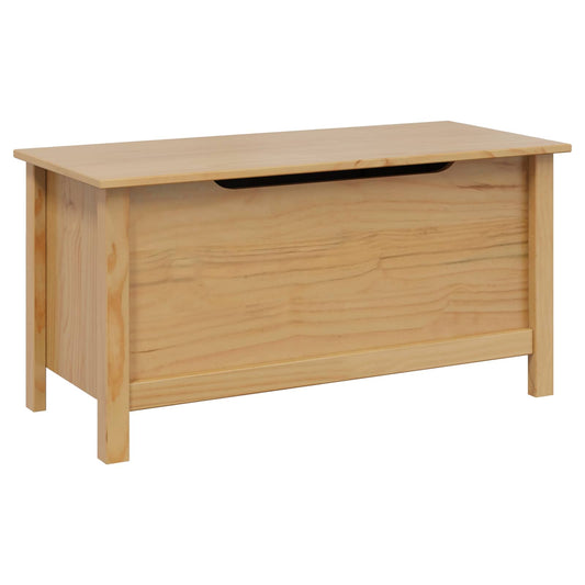Storage Box HILL Honey Brown 90 x 40 x 45 cm Solid Pine Wood
