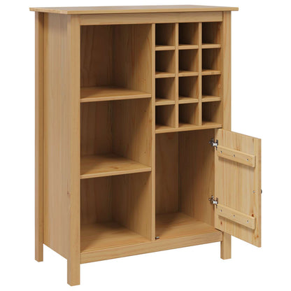 Wine Cabinet HILL Honey Brown 79.5 x 40 x 107.5 cm
