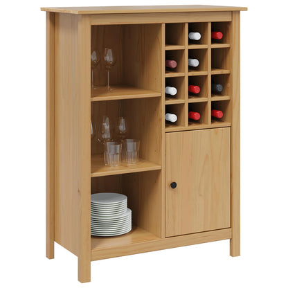 Wine Cabinet HILL Honey Brown 79.5 x 40 x 107.5 cm